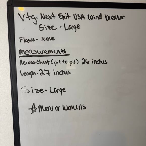 Vintage Next Exit Mens'Womens Red White and Blue Wind Breaker Size Large - Picture 5 of 5